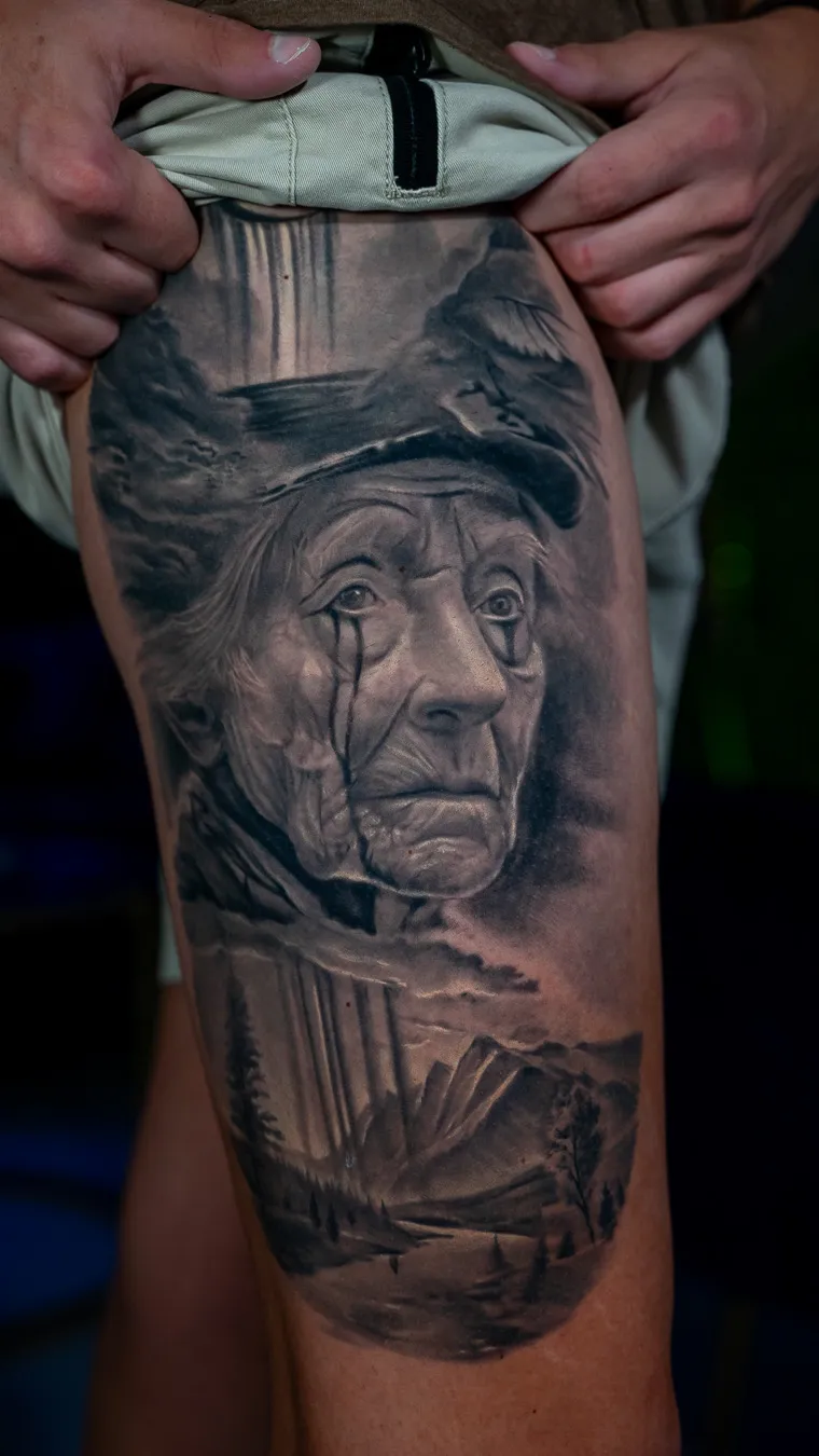 TKO Tattoo detailed portrait tattoo